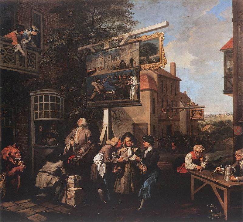 HOGARTH, William Soliciting Votes s oil painting picture